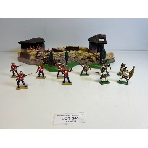 341 - Britains Zulu War - Rorke's Drift 1879 1:32 scale Limited edition collectors models 1031/2000 - boxe... 