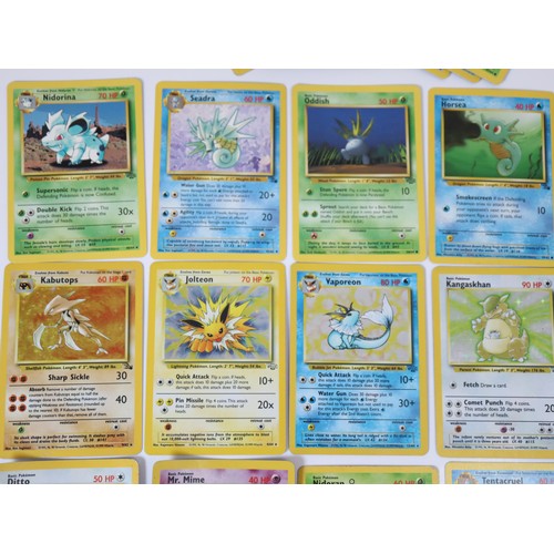 354 - Pokemon TCG - Collection of Jungle & Fossil Cards including Kangaskhan, Ditto, Mr Mime, Vaporeon, Jo... 