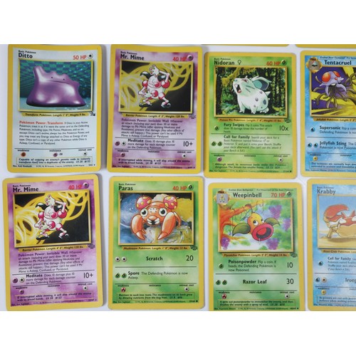 354 - Pokemon TCG - Collection of Jungle & Fossil Cards including Kangaskhan, Ditto, Mr Mime, Vaporeon, Jo... 