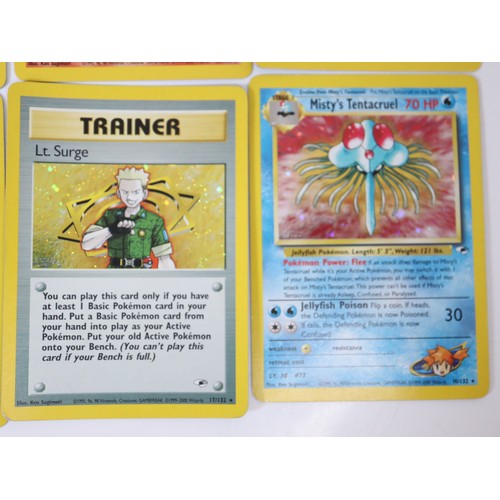 355 - Pokemon TCG - A group of cards from Legendary, Gym Challenge / Heroes including Alakazam 1/110, Dark... 