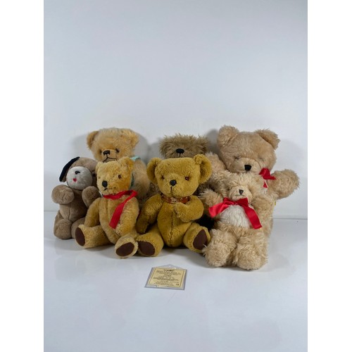 344 - A collection of Deans teddy bears