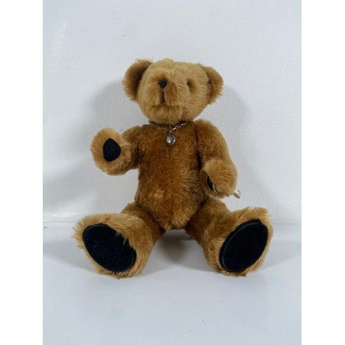 359 - A limited edition of No. 418 out of 500 Johnathan Little folk Teddy bear with 925 Silver locket