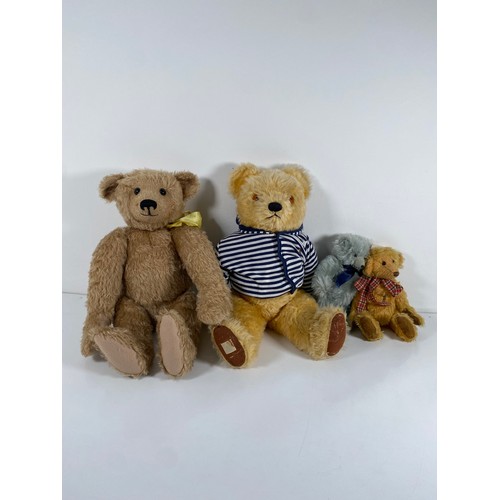 345 - A collection of Mo Hair teddy bears including Buzz the bear