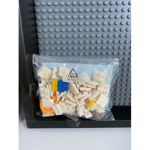 367 - Two Lego Mini figure Building display boards