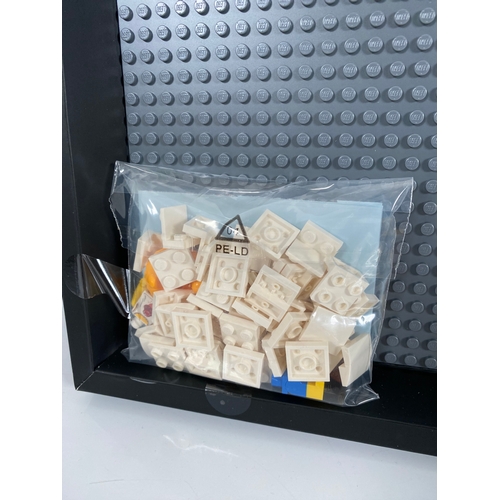 367 - Two Lego Mini figure Building display boards