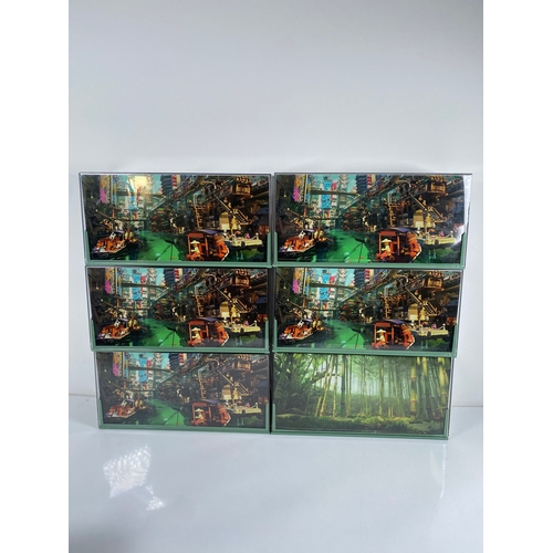 369 - Eight Lego NINJAGO play and display cases