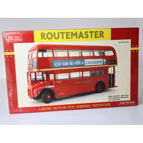 73 - Sun Star 1:24 Scale die-cast model Routemaster RM 870 - WLT 870 LE 48/4500