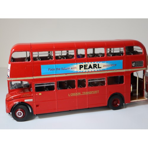 77 - 2 x Revel Kit Built Scale 1:24 Routemaster Bus No. 25 route & Route No 147