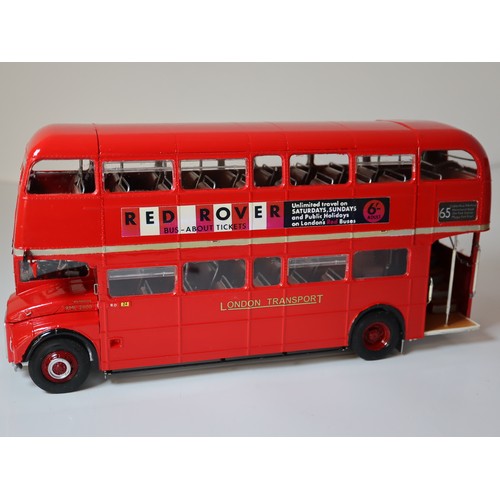 78 - 2 x Revel Kit Built Routemaster Bus 1:24 No. 101 route & No. 165 route