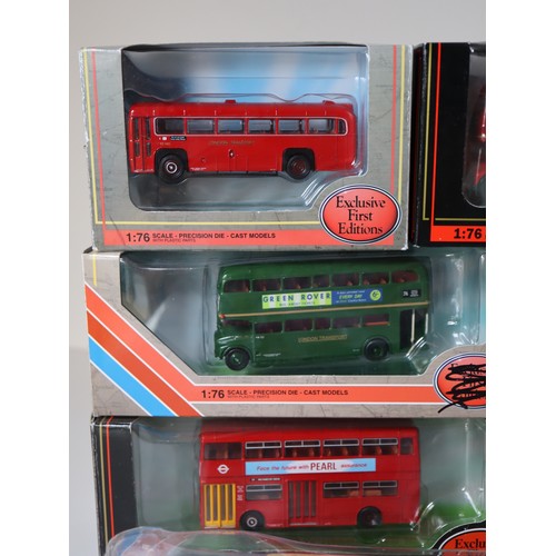 80 - A group of boxed and unboxed EFE & other 1:76 scale die-cast models - AEC routemaster RML/RCL TV\;22... 