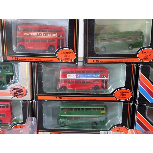 80 - A group of boxed and unboxed EFE & other 1:76 scale die-cast models - AEC routemaster RML/RCL TV\;22... 