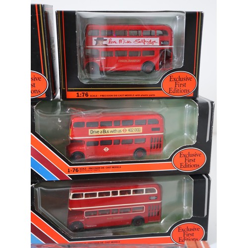 80 - A group of boxed and unboxed EFE & other 1:76 scale die-cast models - AEC routemaster RML/RCL TV\;22... 