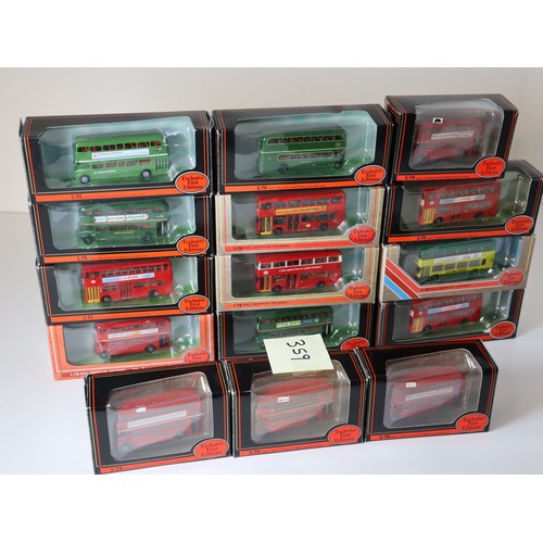 81 - A group of boxed and unboxed EFE & other 1:76 scale die-cast models including Daimler DMS bus 25701 ... 