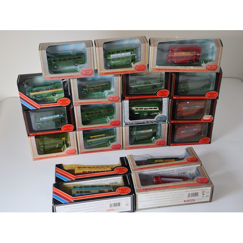 84 - A group of boxed and unboxed EFE & other 1:76 scale die-cast models including RM2110 route 8A Old Fo... 