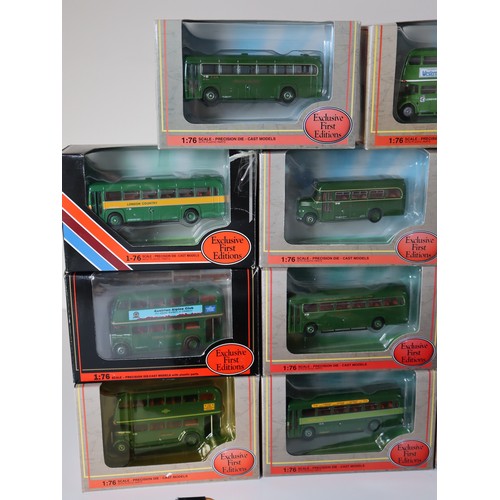 84 - A group of boxed and unboxed EFE & other 1:76 scale die-cast models including RM2110 route 8A Old Fo... 