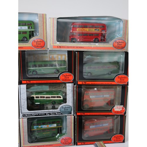 84 - A group of boxed and unboxed EFE & other 1:76 scale die-cast models including RM2110 route 8A Old Fo... 