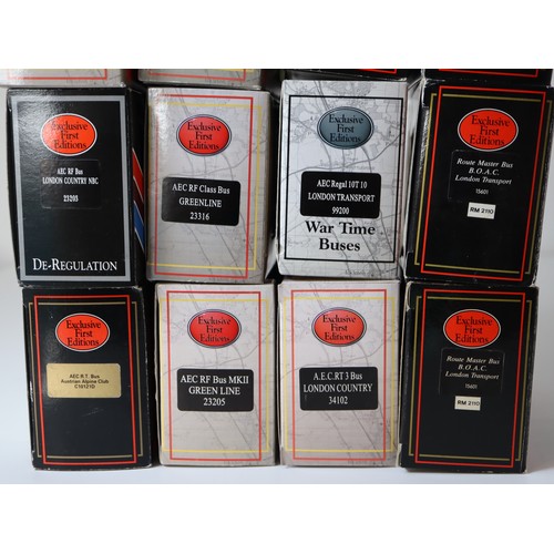 84 - A group of boxed and unboxed EFE & other 1:76 scale die-cast models including RM2110 route 8A Old Fo... 