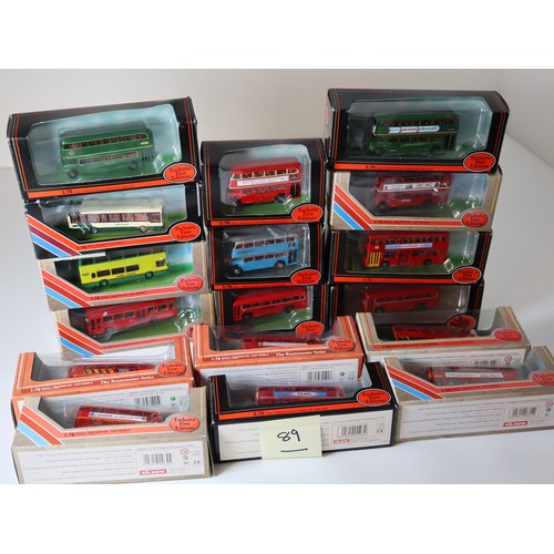 86 - A group of boxed EFE 1:76 scale die-cast bus / coach models including RML routemaster RML 2272
regCU... 