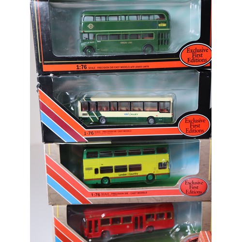 86 - A group of boxed EFE 1:76 scale die-cast bus / coach models including RML routemaster RML 2272
regCU... 