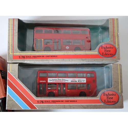 86 - A group of boxed EFE 1:76 scale die-cast bus / coach models including RML routemaster RML 2272
regCU... 