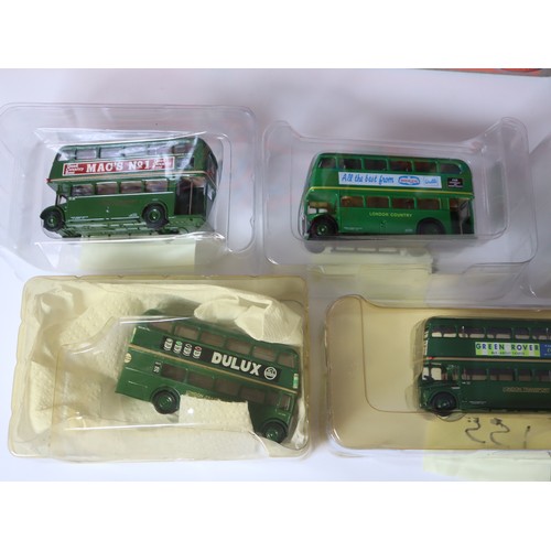 88 - A group of boxed and unboxed EFE 1:76 scale die-cast bus / coach models including Routemaster Protot... 