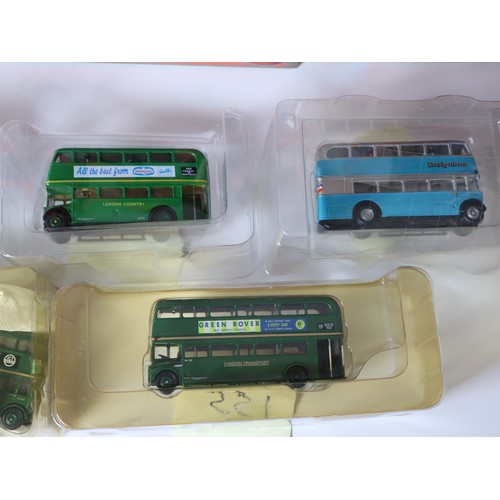 88 - A group of boxed and unboxed EFE 1:76 scale die-cast bus / coach models including Routemaster Protot... 