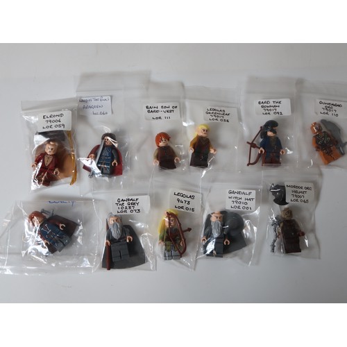 171 - LEGO Minifigures - The Lord of the Rings / The Hobbit - Gandalf Witch hat LOR001, Mordor Orc LOR065,... 