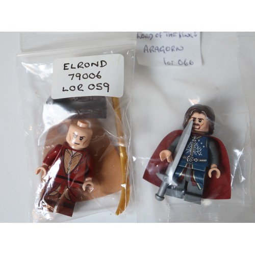 171 - LEGO Minifigures - The Lord of the Rings / The Hobbit - Gandalf Witch hat LOR001, Mordor Orc LOR065,... 