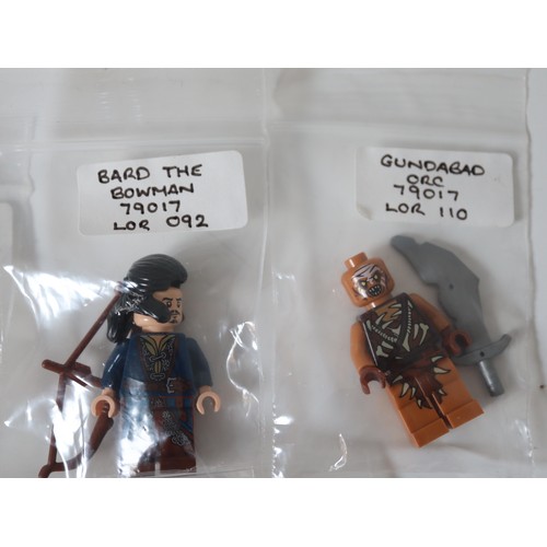 171 - LEGO Minifigures - The Lord of the Rings / The Hobbit - Gandalf Witch hat LOR001, Mordor Orc LOR065,... 