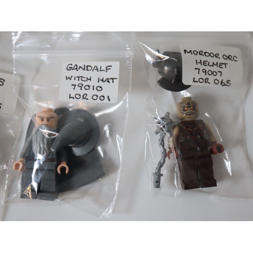 171 - LEGO Minifigures - The Lord of the Rings / The Hobbit - Gandalf Witch hat LOR001, Mordor Orc LOR065,... 