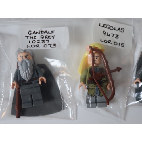 171 - LEGO Minifigures - The Lord of the Rings / The Hobbit - Gandalf Witch hat LOR001, Mordor Orc LOR065,... 