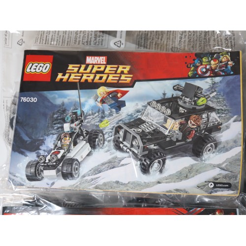 175 - LEGO - Marvel Super Heroes Sets 76047 Black Panther Pursuit, 76030 Hydra Showdown, 76051 Airport Bat... 