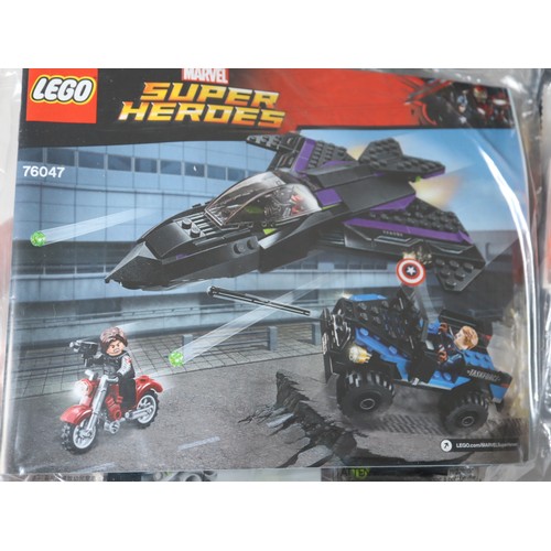 175 - LEGO - Marvel Super Heroes Sets 76047 Black Panther Pursuit, 76030 Hydra Showdown, 76051 Airport Bat... 