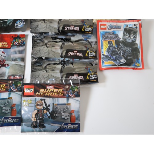 182 - LEGO - Marvel Super Heroes Poly Bags including 30448 Spiderman vs The Venom Symbiote (3) 30168  Iron... 