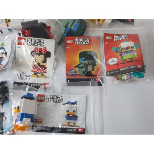 191 - LEGO Brick Headz Characters including Disney - Captain Armando Salazar, Donald Duck, Captain Jack Sp... 