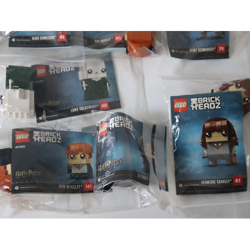 192 - LEGO Brick Headz Harry Potter / Fantastic Beasts including Ron Weasley, Hermione Granger, Snape, Lor... 