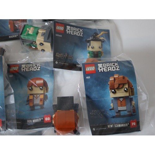 192 - LEGO Brick Headz Harry Potter / Fantastic Beasts including Ron Weasley, Hermione Granger, Snape, Lor... 