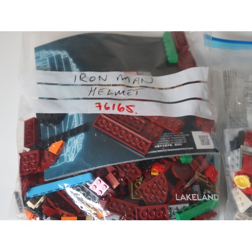 197 - LEGO - 76165 Iron Man Helmet, sealed contents of 75964 Harry Potter Advent Calendar, 70612 Ninjago G... 