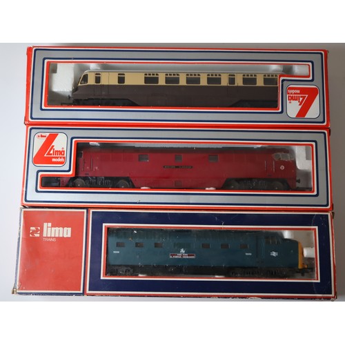 203 - Lima Models 205132 MWG Locomotive GWR No 22, 5106W Diesel Engine , 205121MWG Diesel Loco - boxed