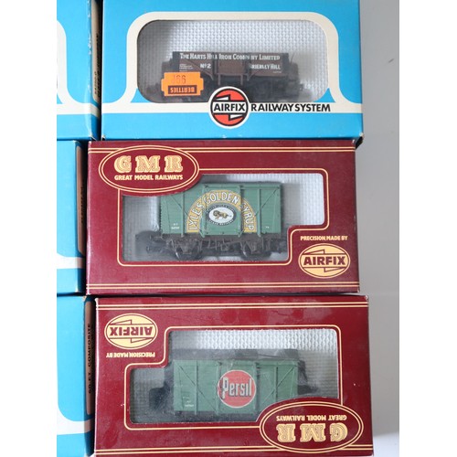 213 - Airfix Railway System 00 Gauge a group of various coaches, wagons and vans