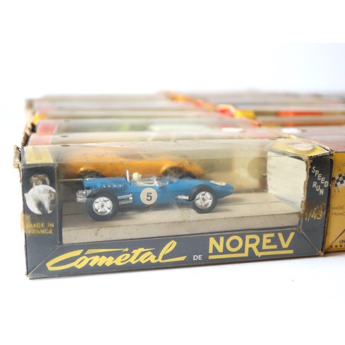 240 - A collection of 31 1970's Norev Plastic 1:43 Scale Model Cars / Racing Cars in original boxes includ... 