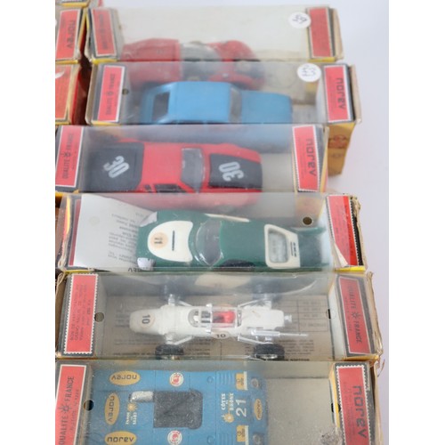 240 - A collection of 31 1970's Norev Plastic 1:43 Scale Model Cars / Racing Cars in original boxes includ... 