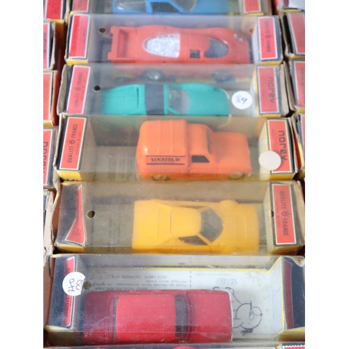 240 - A collection of 31 1970's Norev Plastic 1:43 Scale Model Cars / Racing Cars in original boxes includ... 