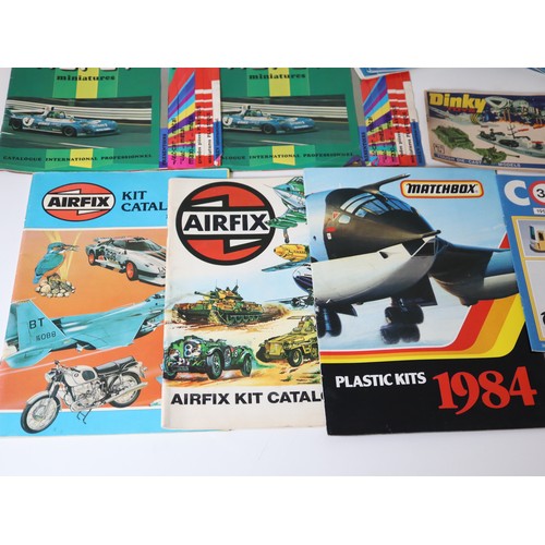 246 - 1970-80's Norev, Airfix, Matchbox Catalogues + 1980-90's Corgi Collection Monthly programs