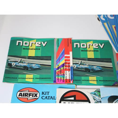 246 - 1970-80's Norev, Airfix, Matchbox Catalogues + 1980-90's Corgi Collection Monthly programs