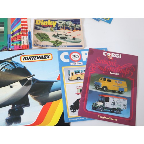 246 - 1970-80's Norev, Airfix, Matchbox Catalogues + 1980-90's Corgi Collection Monthly programs