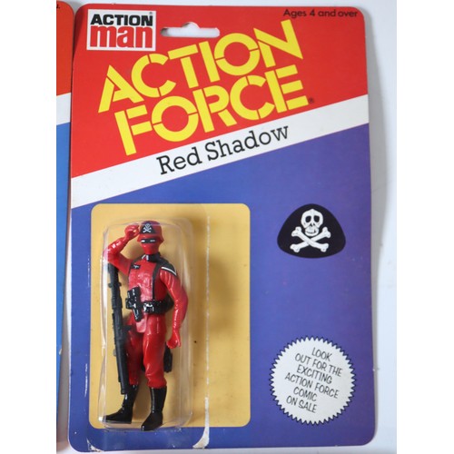 250 - Action Man Action Force Carded Figures including Italian SAS Squad Leader (3), SAS Frogman (2),  Red... 