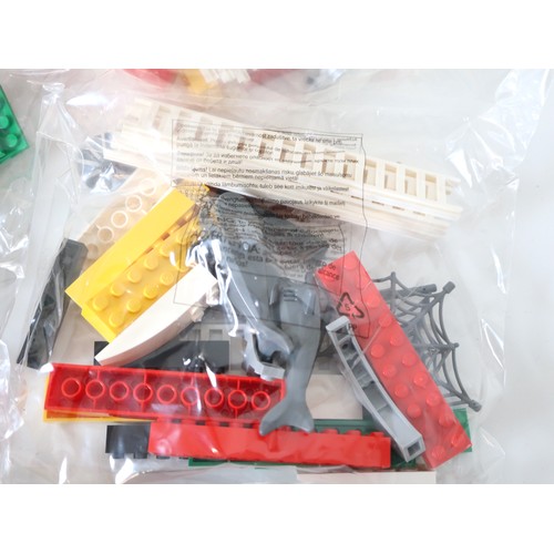 259 - LEGO - Various New Sealed Poly Bags containing various bricks, connectors, animals, sharks, base pla... 