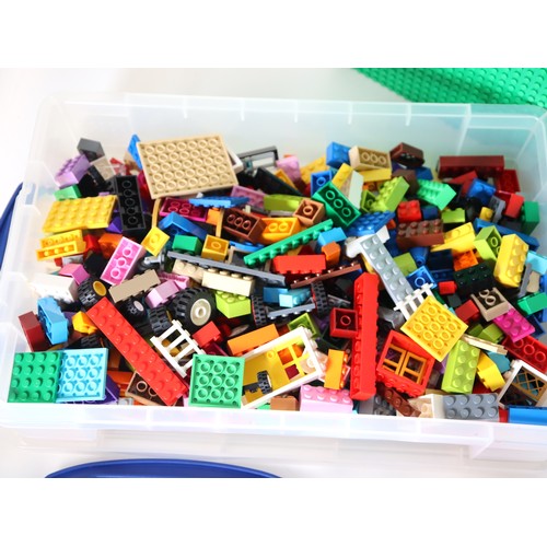 261 - LEGO - Various Bricks & Minifigures including animals, accessories and green base plate