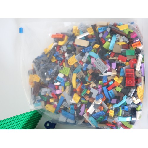 261 - LEGO - Various Bricks & Minifigures including animals, accessories and green base plate